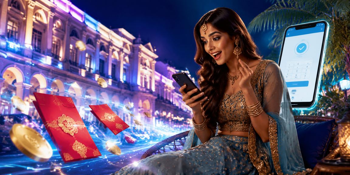 Mobile phone showing UPI payment in progress for online slot deposits